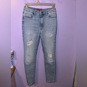 High rise skinny jeans
